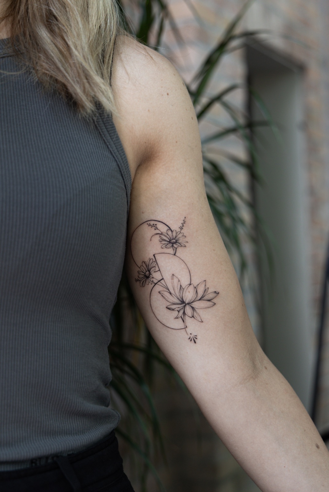 Botanisch tattoo uit mijn portfolio