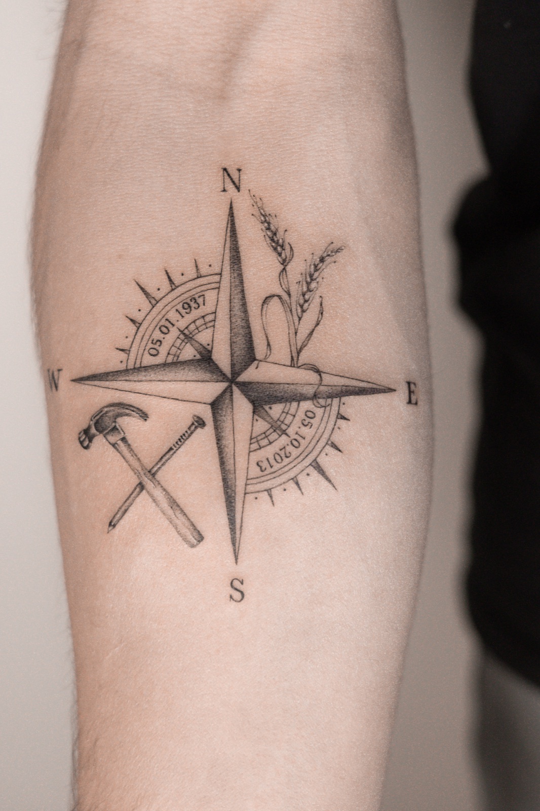 Fine line/lettering tattoo uit mijn portfolio