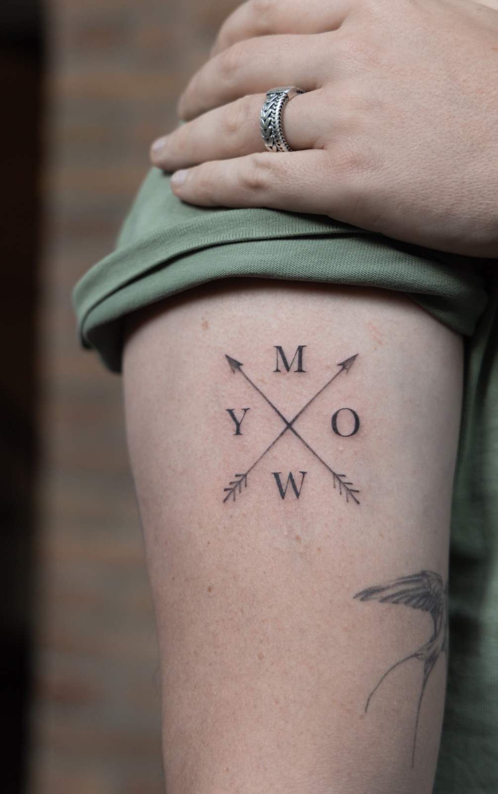 Fine line/lettering tattoo uit mijn portfolio