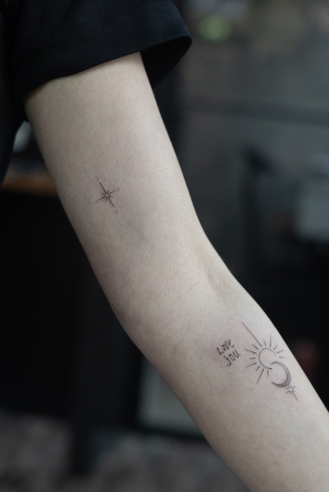 Fine line/lettering tattoo uit mijn portfolio