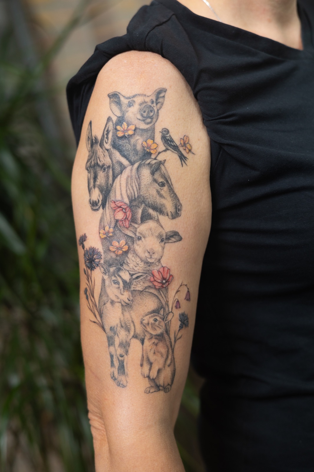 Touch of color tattoo uit mijn portfolio